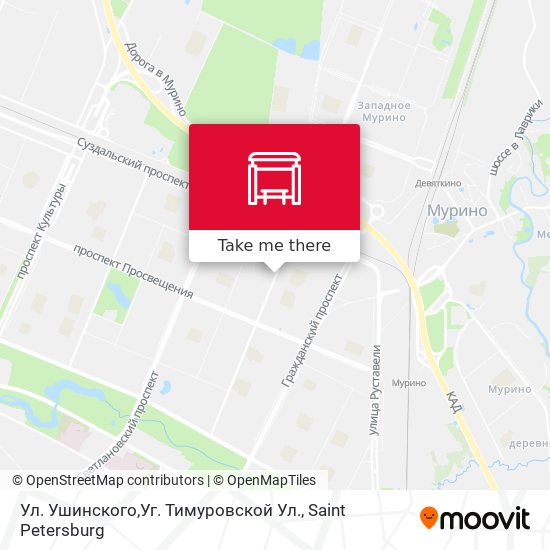 Ул. Ушинского,Уг. Тимуровской Ул. map