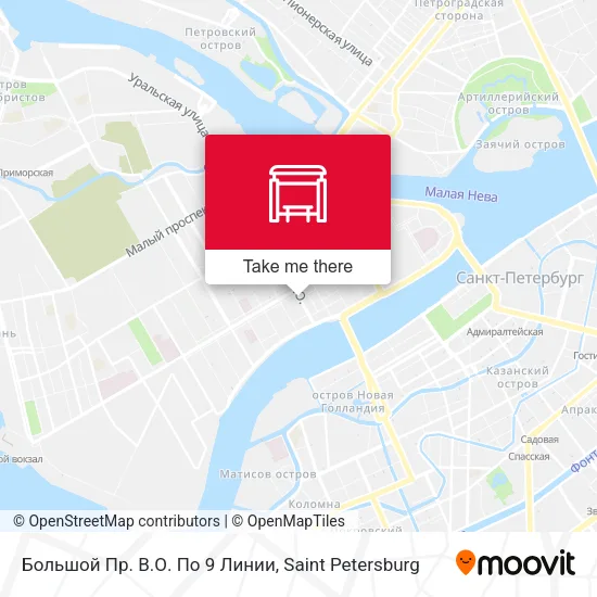 Большой Пр. В.О. По 9 Линии map