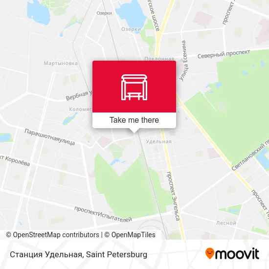 Станция Удельная map