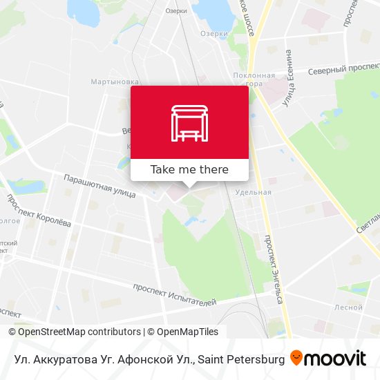 Ул. Аккуратова Уг. Афонской Ул. map