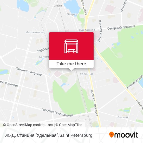 Ж.-Д. Станция "Удельная" map