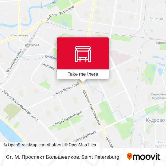 Ст. М. Проспект Большевиков map