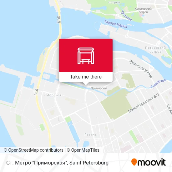 Ст. Метро "Приморская" map