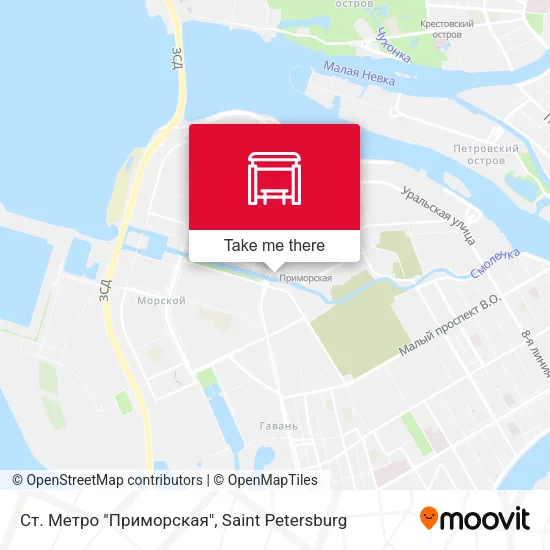 Ст. Метро "Приморская" map