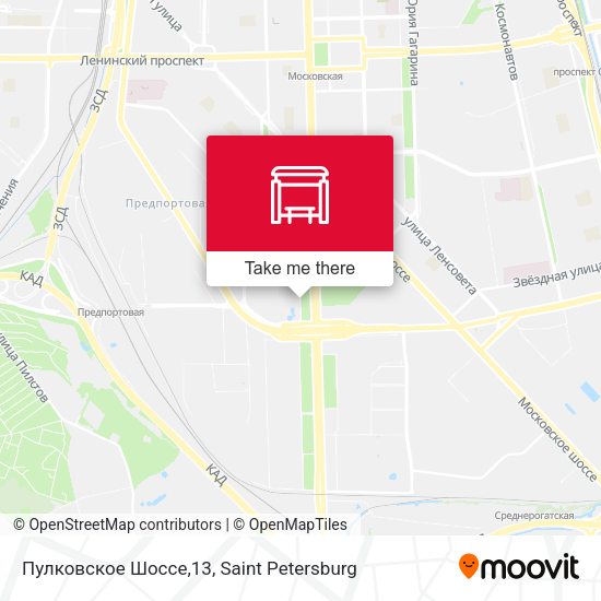 Пулковское Шоссе,13 map