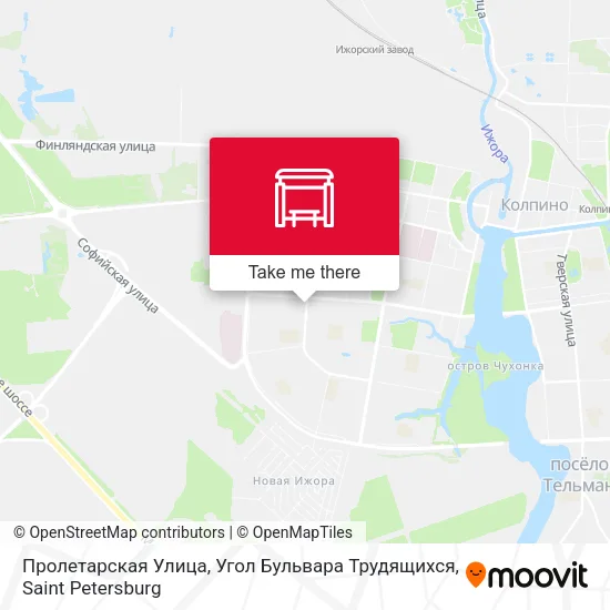 Пролетарская Улица, Угол Бульвара Трудящихся map