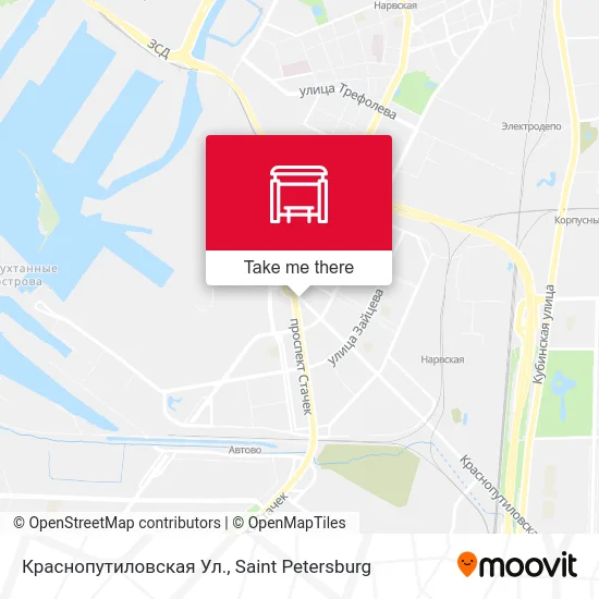 Краснопутиловская Ул. map