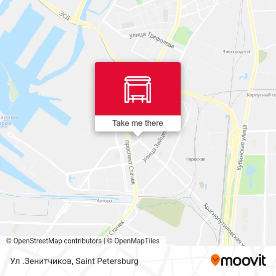 Ул .Зенитчиков map