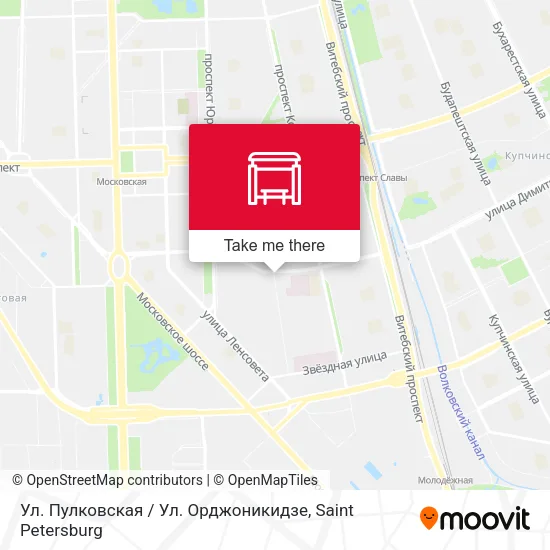 Ул. Пулковская / Ул. Орджоникидзе map