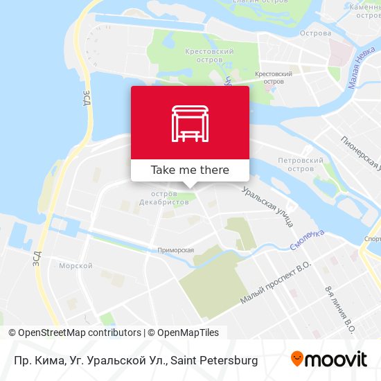 Пр. Кима, Уг. Уральской Ул. map