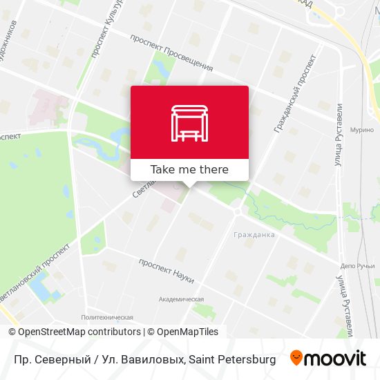 Пр. Северный / Ул. Вавиловых map