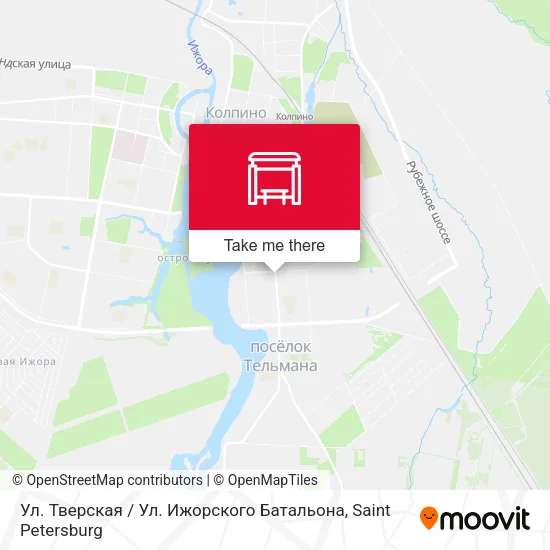 Ул. Тверская / Ул. Ижорского Батальона map