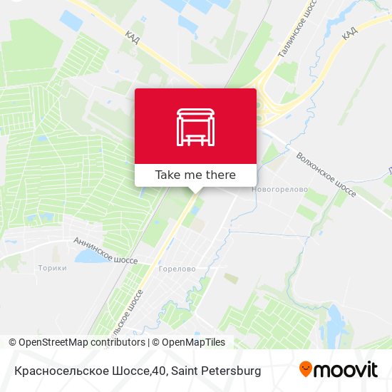 Красносельское Шоссе,40 map