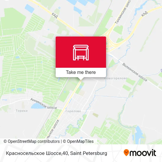 Красносельское Шоссе,40 map