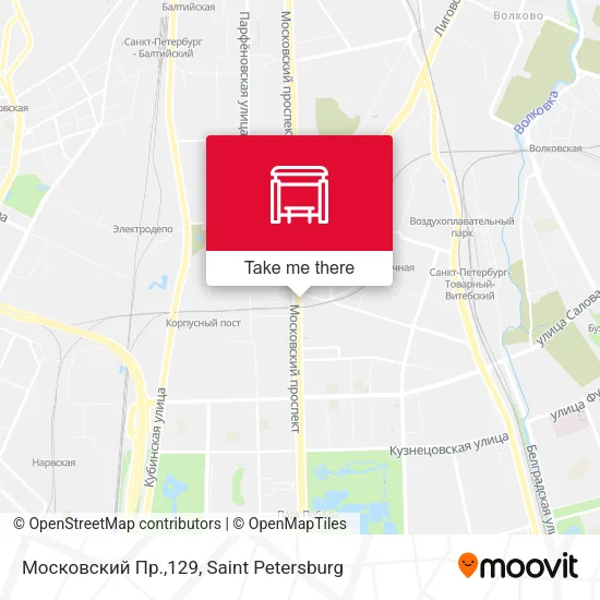 Московский Пр.,129 map