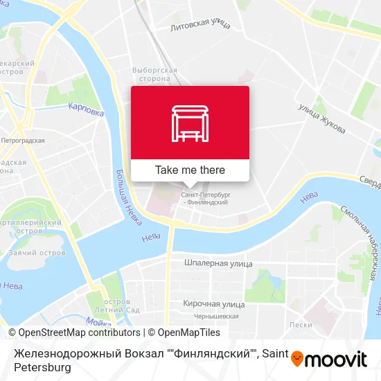 Железнодорожный Вокзал ""Финляндский"" map