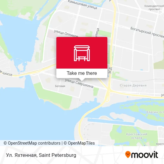 Ул. Яхтенная map