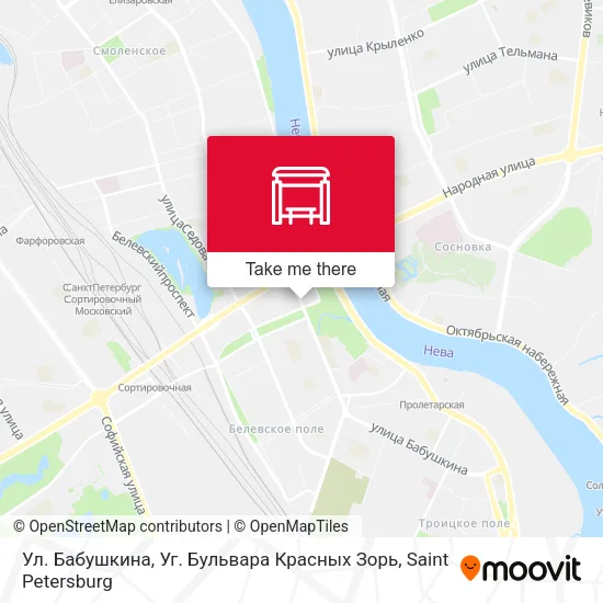 Ул. Бабушкина, Уг. Бульвара Красных Зорь map