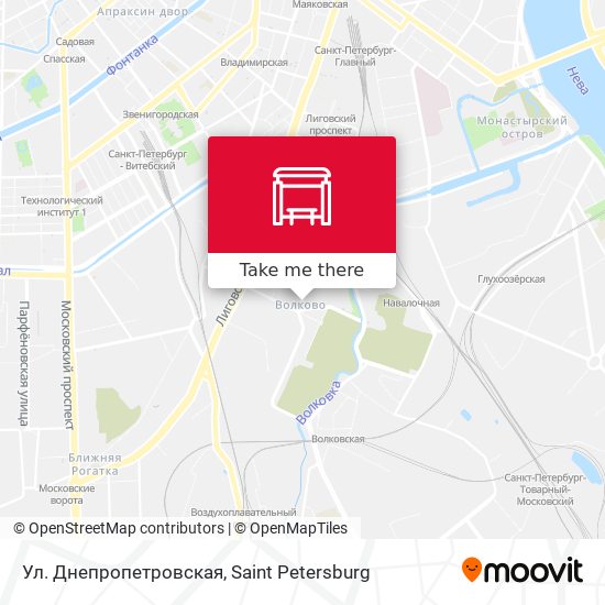 Ул. Днепропетровская map