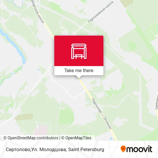 Сертолово,Ул. Молодцова map