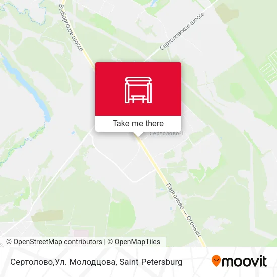 Сертолово,Ул. Молодцова map
