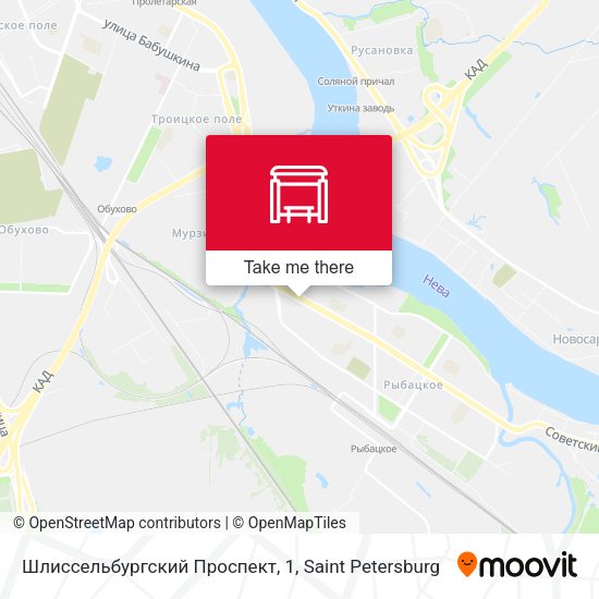 Шлиссельбургский Проспект, 1 map