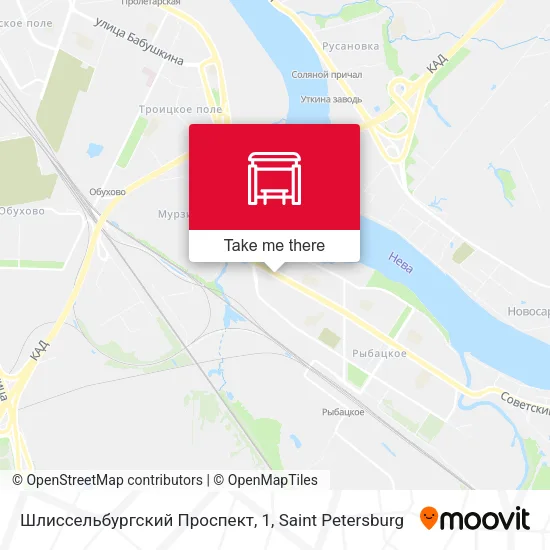 Шлиссельбургский Проспект, 1 map