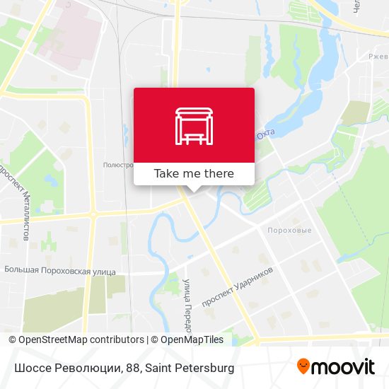 Шоссе Революции, 88 map