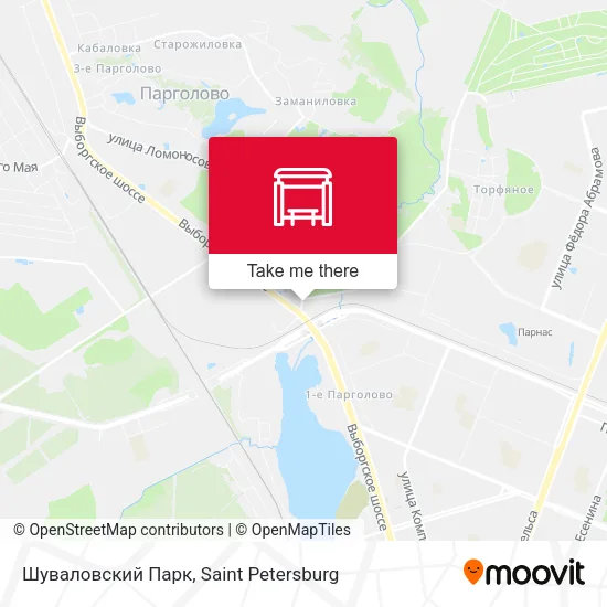 Шуваловский Парк map