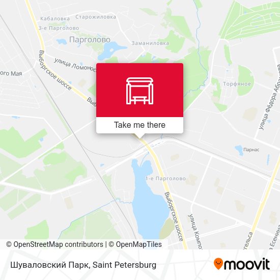 Шуваловский Парк map