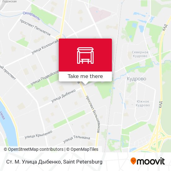 Ст. М. Улица Дыбенко map