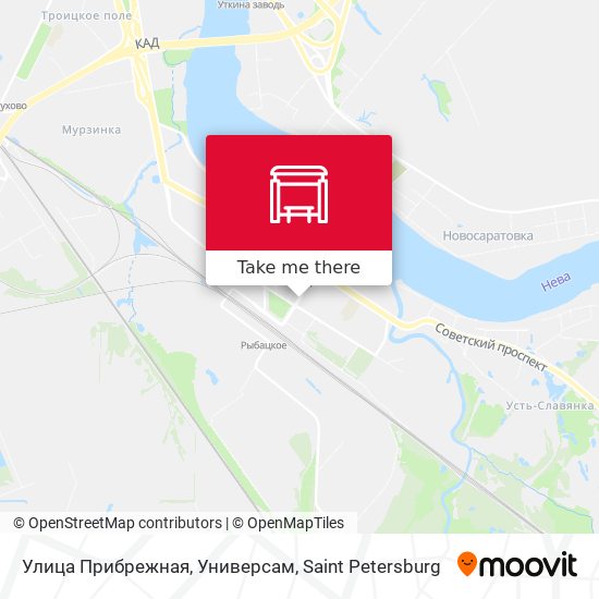 Улица Прибрежная, Универсам map