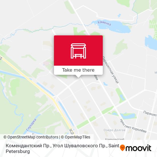 Комендантский Пр., Угол Шуваловского Пр. map