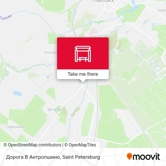 Дорога В Антропшино map