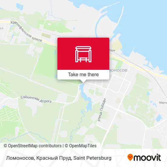 Ломоносов, Красный Пруд map