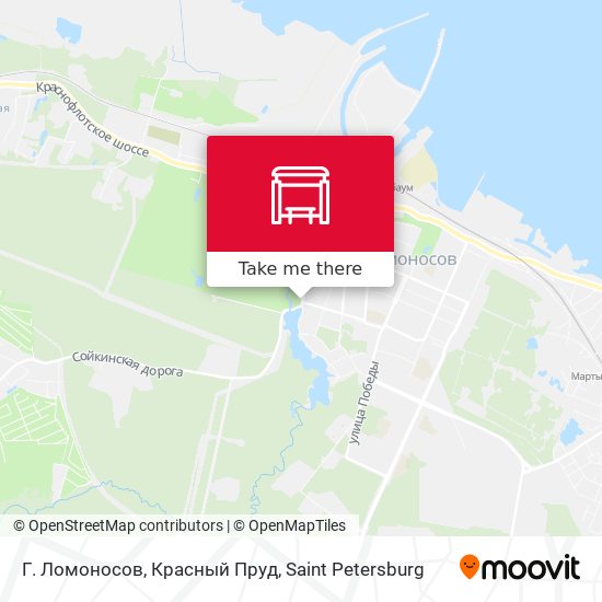 Г. Ломоносов, Красный Пруд map