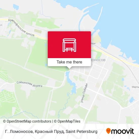 Г. Ломоносов, Красный Пруд map