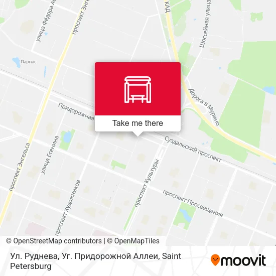 Ул. Руднева, Уг. Придорожной Аллеи map