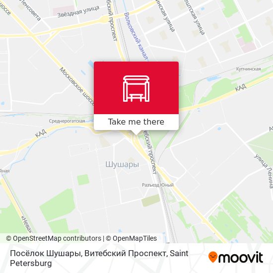 Посёлок Шушары, Витебский Проспект map