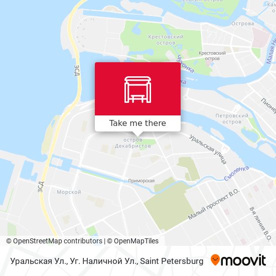 Уральская Ул., Уг. Наличной Ул. map