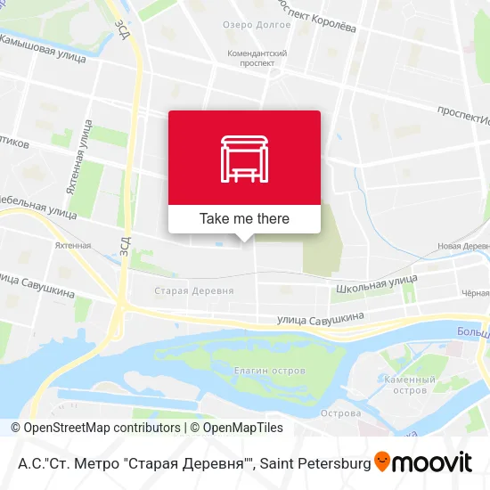 А.С."Ст. Метро "Старая Деревня"" map