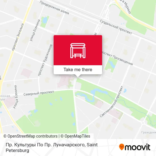 Пр. Культуры По Пр. Луначарского map