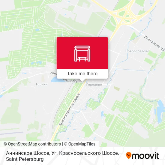 Аннинское Шоссе, Уг. Красносельского Шоссе map