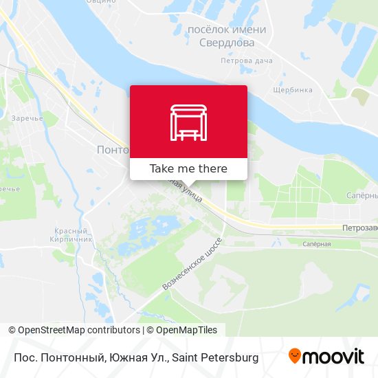 Пос. Понтонный, Южная Ул. map