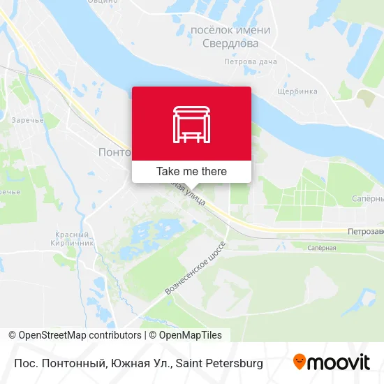 Пос. Понтонный, Южная Ул. map