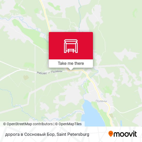 дорога в Сосновый Бор map