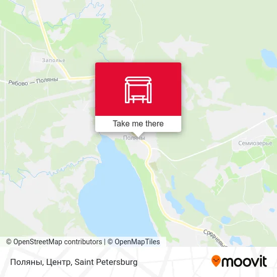 Поляны, Центр map