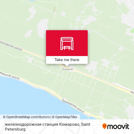 железнодорожная станция Комарово map