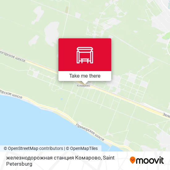 железнодорожная станция Комарово map