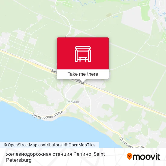 железнодорожная станция Репино map